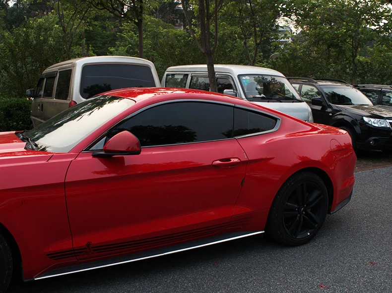Нержавеющая сталь окна автомобиля планки для ford mustang 6th поколения