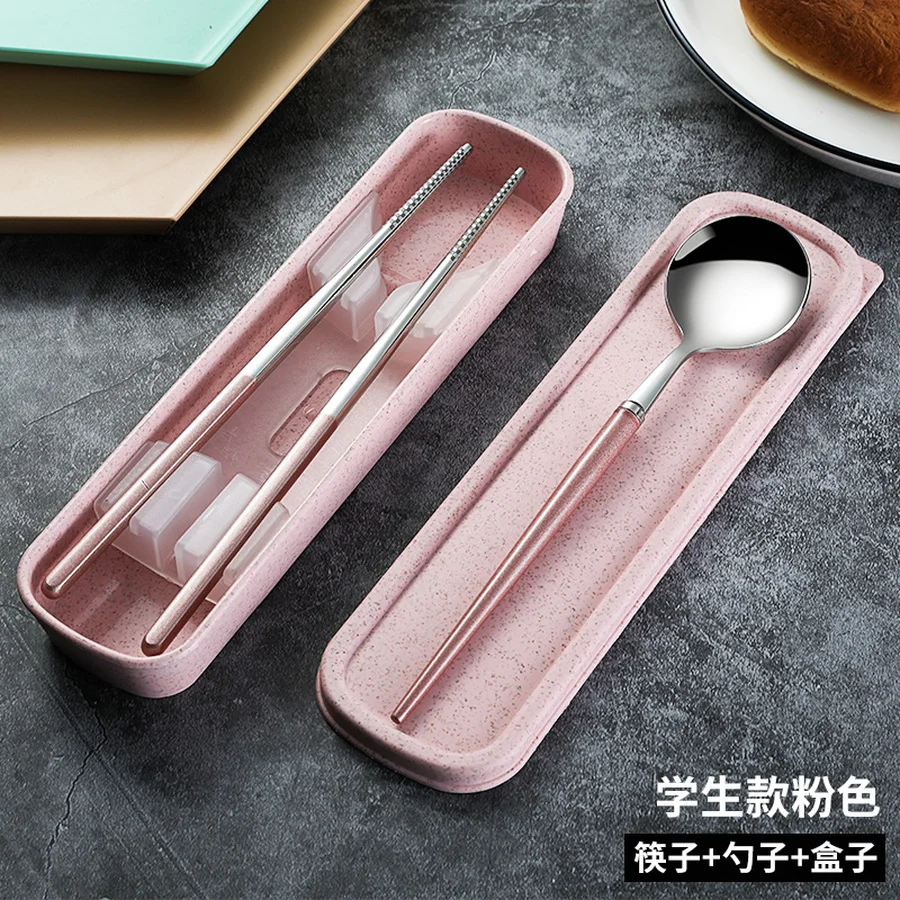 Portable Cutlery Set Stainless Steel 304 Solid 3pcs Couverts De Table Dinnerware HH50CJ | Дом и сад