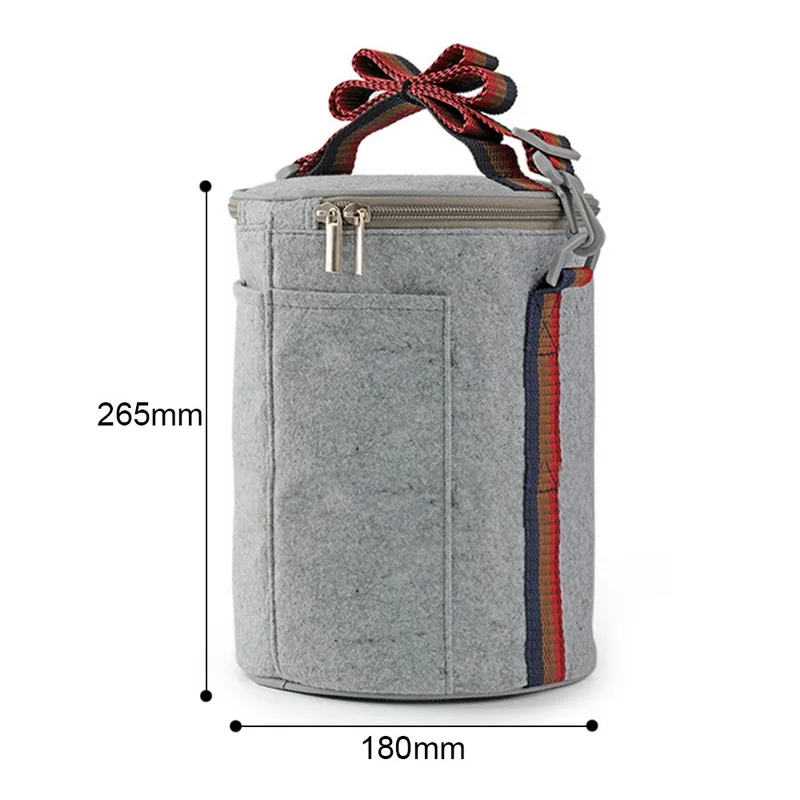 4-Tier Thermal Bag Изолированный Ланч-бокс, контейнер, 3/4 ярусов, бэнто-бокс, Штабелируемый, для пикника, коробка для еды, для хранения еды, набор посуды, сумка 0.8л/0.7л - Цвет: 4-Tier Thermal Bag