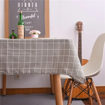 

plaid tablecloth square modern manteles para mesa rectangulares en tela waterproof and oil proof non-empty table cloth DW180