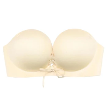 

Sexy Women Strapless Bras Wireless Solid Color Evening Dress Invisible Bra