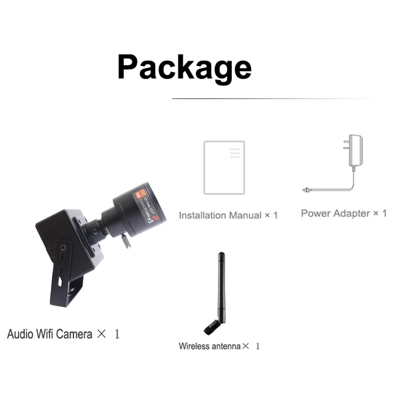 720P 1080P 5MP Mini wireless Ip Camera Wifi Audio Full HD Cctv Security Surveillance 2.8mm-12mm Lens zoom Home Camera Onvif