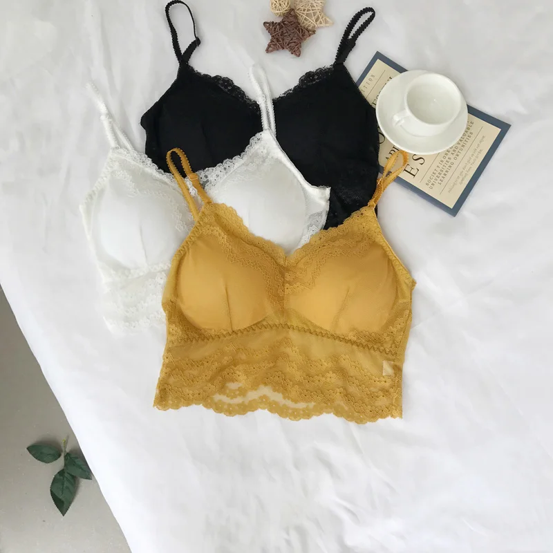 Fashion Lace Top Girls Camis Women Camisole Wireless Tanks Top Female Padded Bralette Lace Camisole Plus Size Fashion Lace Top Girls Camis Women Camisole Wireless Tanks Top Female Padded Bralette Lace Camisole Plus Size
