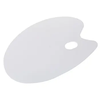 

395mm x 290mm White Plastic Watercolor Paint Plate Tray Mixing Palette