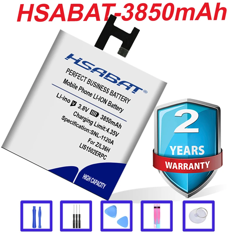 Аккумулятор HSABAT 3850 мАч LIS1502ERPC для SONY Xperia Z L36H lt36h L36i S39H C6603 C6602 C6600 C660X C CN3 | Мобильные