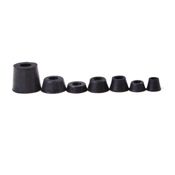 

10 Pcs Circular Black Durable Rubber Instrument Case Non-slip Cabinet Instrument Box Case Foot Bumpers Feet