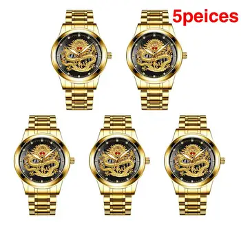 

Wholesale FNGEEN Top Brand Luxury Gold Men No Mechanical Watch 3d Cnc Life Waterproof Dragon Face Full Solid Watches Wristwatch