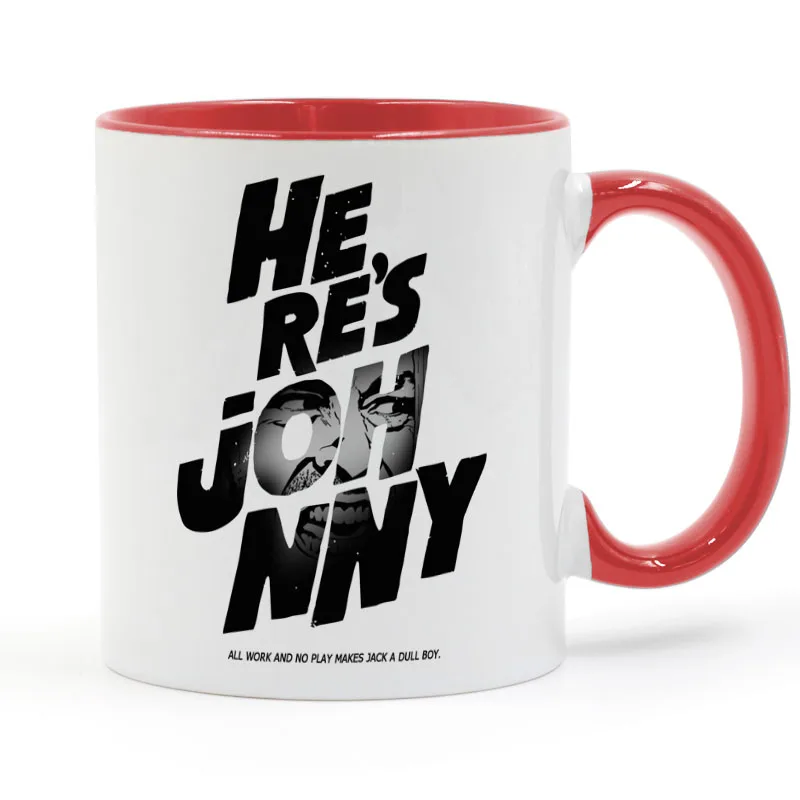 The Shining-Here's Jonny coffee кружка керамическая чашка цвет ручки Внутри Подарки 11 унций