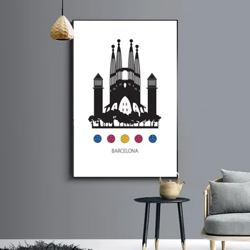 

Lisbon Berlin Sydney Stockholm Barcelona city Minimalist Art canvas Poster Picture Painting Home Decor