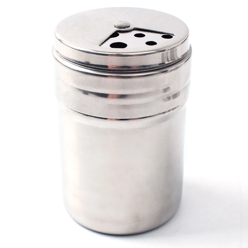 

Outdoor Camping Cooking Apothecary Jars Spice Jar Seasoning Pot Stainless Steel Adjustable Size Port Rotate BBQ Shakers h4