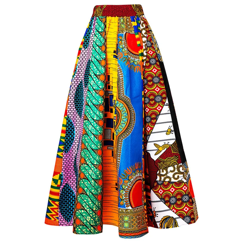 formal dresses south africa Maxi skirt For Women 2021 New Fashion Woman skirt wax Print High Waist Long Skirt African Traditional Clothing african wear for women