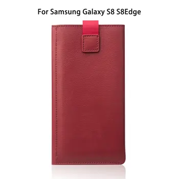 

Genuine Leather Flip Cover Case Wallet Phone Case Cover Business Protective Cover For Samsung Galaxy S8 S8Edge S7 S6 Note5