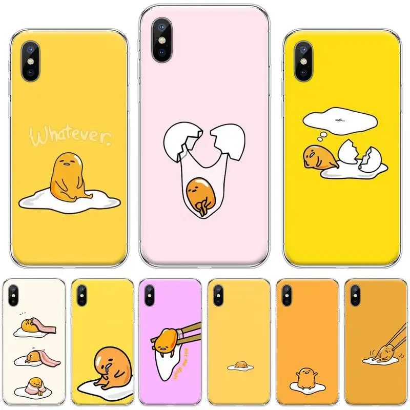Gudetama японский мультяшный чехол для телефона iphone 4 4s 5 5s 5c se 6 6s 7 8 plus x xs xr 11 pro max |