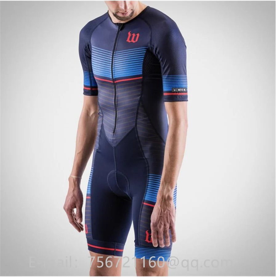 Wattieink открытый Трикотажный костюм для триатлона skinsuit Велоспорт мужской Велосипедный Спорт ciclismo Боди Набор всплеск Одежда MTB кожи костюм - Цвет: Бежевый