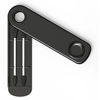 

Reusable Cotton Swab Ear Cleaning Cosmetic Silicone Buds Swabs Sticks Double-Headed Recycling for Cleaning Makeup Black