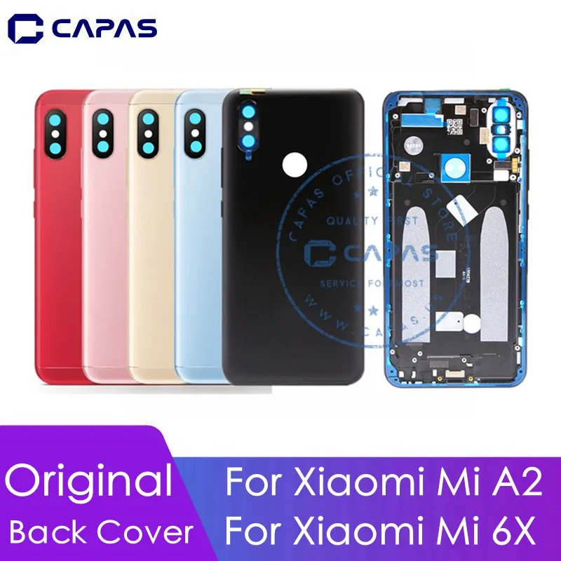 Оригинальный металлический чехол для задней панели Xiaomi Mi A2 крышки аккумулятора 6X
