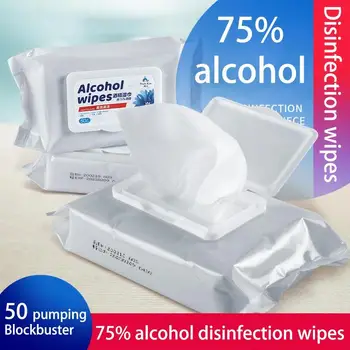 

50 Pcs Alcohol Wet Wipe Disposable Disinfection Prep Swap Pad Antiseptic Skin Cleaning Care Jewelry Antibacterial Clean Wipe