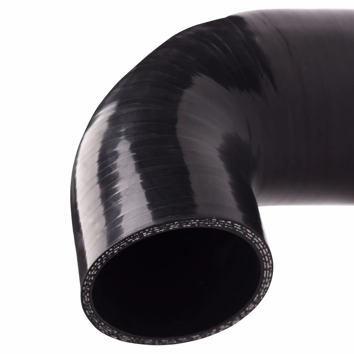 

Black 2.5-3 Inch 90 Degree Silicone Intercooler Pipe Coupler Hose Turbo 2Mpa