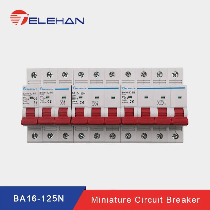 

1 modular,18mm width, new design, 80A,100A,125A,10KA Breaking Capacity MCB, Miniature Circuit Breaker, 10KA Breaker Automatic