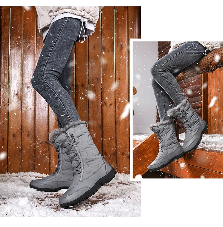 Winter Keep Warm Women Snow Boots Fashion Waterproof Women Shoes Comfortable Trend Hot Sale High Top Women Cotton Shoes