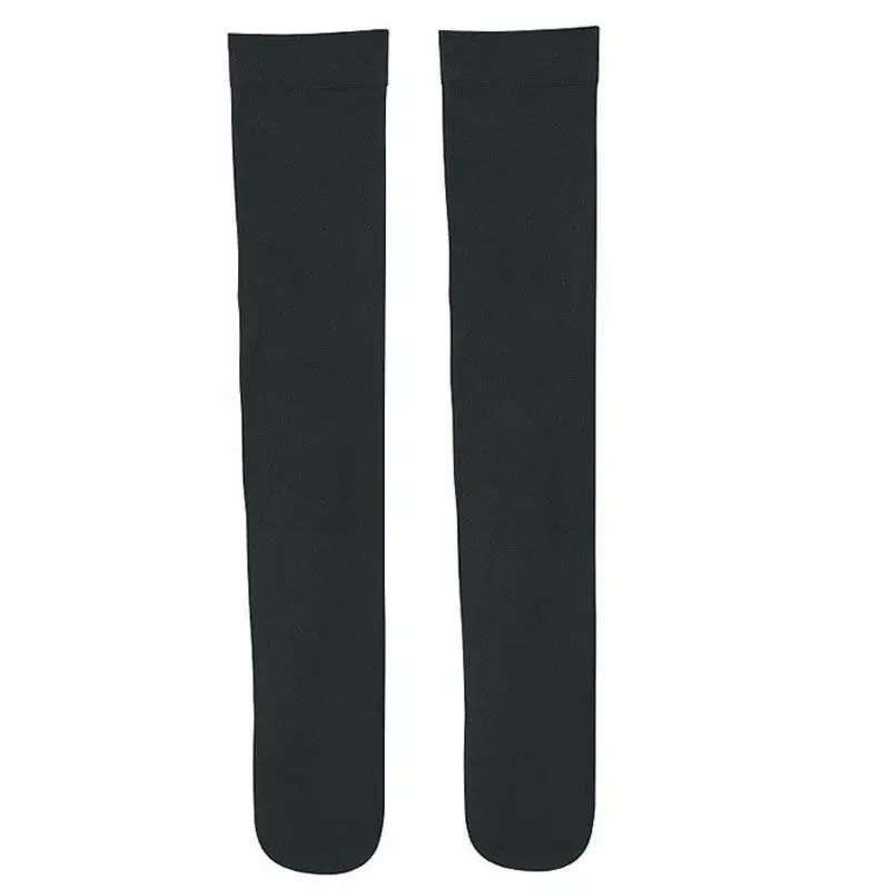 New fashion Pair of sockknee high socks calf support comfy relief black cotton leg warm socks student