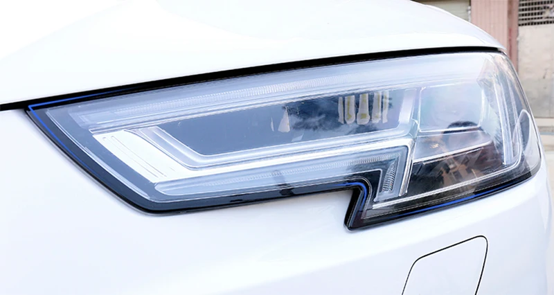 Колпаки для фар с мембраной для AUDI 2009 2010 с прозрачной пленкой для автомобильного стайлинга, модифицированные