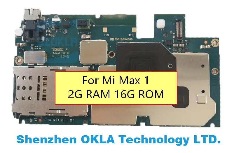 1 шт. для Mi Max 16 ГБ 32 64 128 б/у оригинальная материнская плата|Платы мобильных