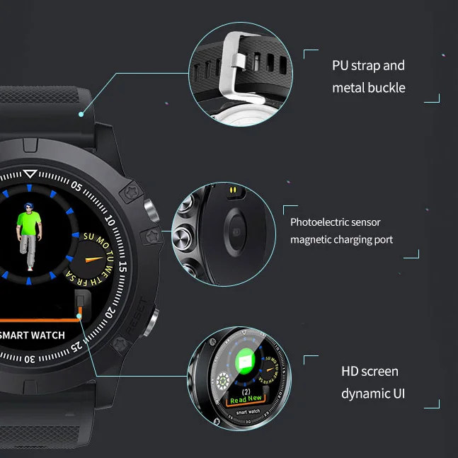 V8 SmartWatch Bluetooth Smartwatch Touch Screen Wrist Watch with Camera IP68 Waterproof Smart Watch Suitable for IOS Android