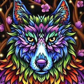 

New Arrivals 5D Diamond Painting Wolf Diamond Embroidery Animal Diamond Mosaic Full Square/Round Drill Picture Rhinestone