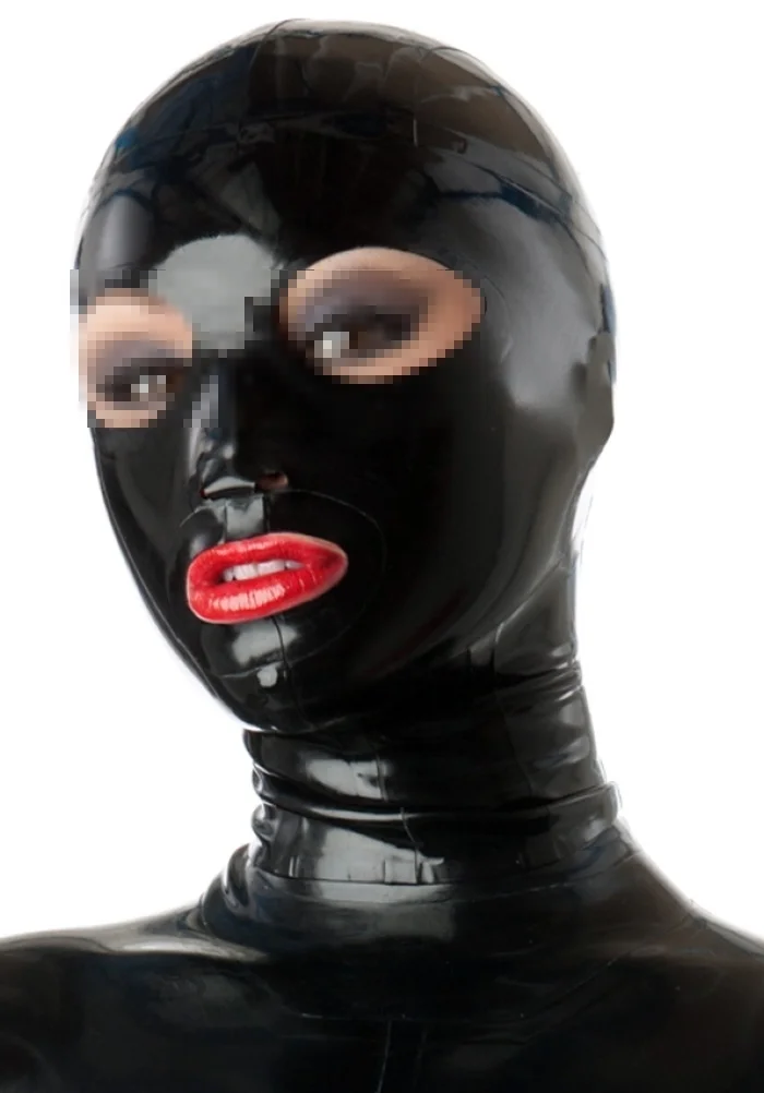 Латексные резиновые колпаки маски классический вид секс игры маска bdsm для