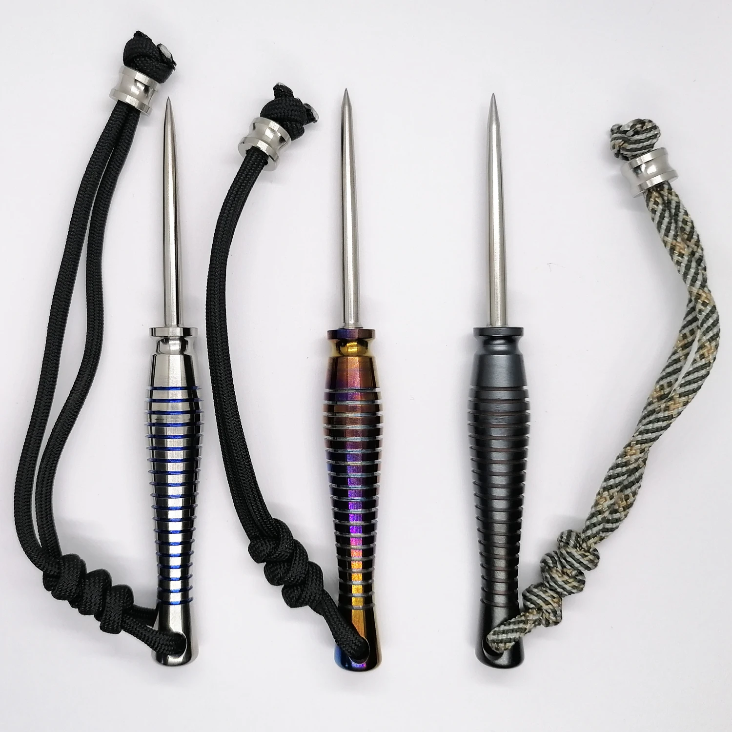 Mackwalker 1 Piece 2 in 1 Hand Made Titanium Tea Needle Tea Knife and Glass Breaker Outdoor EDC Hand Tool