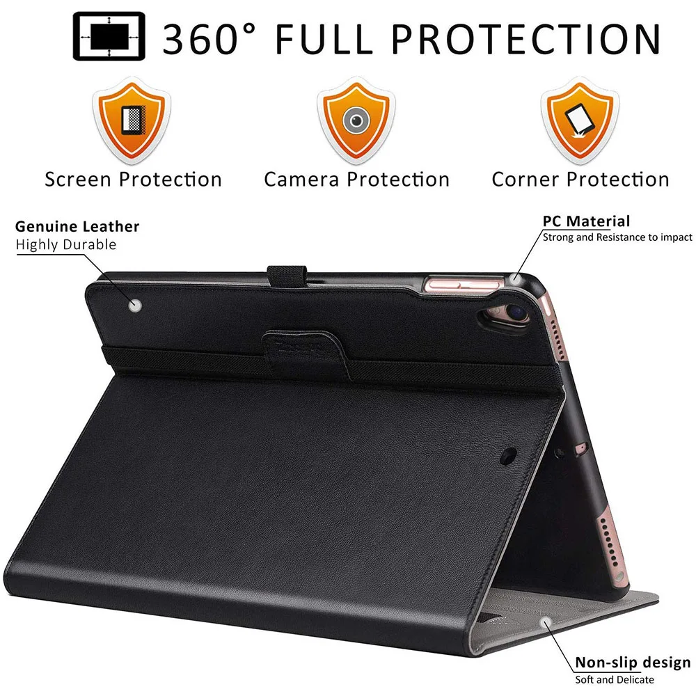 Чехол Ztotop для iPad Air 10,"(3rd Gen) /iPad Pro 10,5", [вращение на 360 градусов/натуральная кожа] бизнес-Фолио мульти-ан