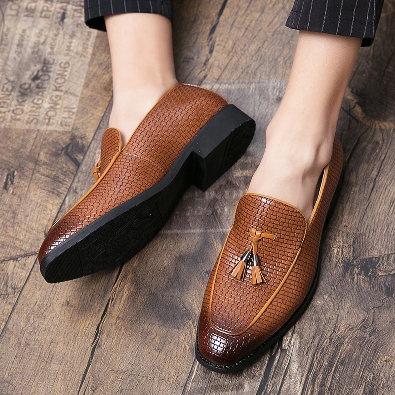 

2020 Men Shoes Brand Braid Leather Casual Driving Oxfords Shoes Men Loafers Moccasins Italian Shoes for Men Flats Zapatos Hombre