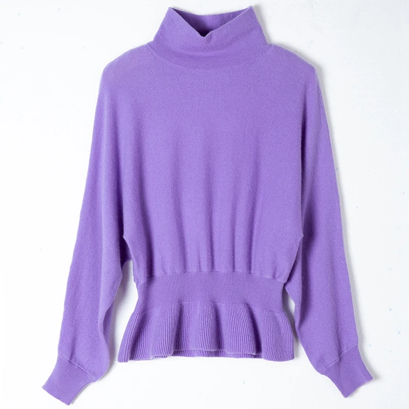 Women Sweater 100% Cashmere and Wool Knitting Jumpers Woman Winter Turtleneck Fashion Warm Pullovers Hot Sale Knitwear Top | Женская