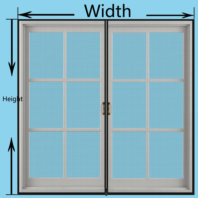 60-100 Customize window screening Mosquito nets for window With zipper Mosquito screens Curtain Door and window screen 