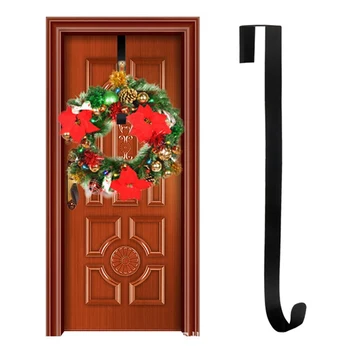 

Creative Christmas Wreath Door Hanging Door Hook Hangers Removable Storage Rack Organizer For Christmas Wreath Coat Bag