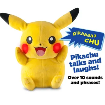 

Pikachu plush can speak utterance pichu cheek shine light cute toys for Children gift Fun soft stuffed High quality doll