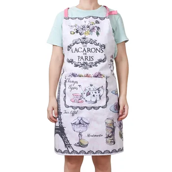 

Fashion Polyester Aprons Kitchen Sleeveless Apron with Pocket Pattern Apron for Chef Home Kitchen Baking Cooking Accessorie·