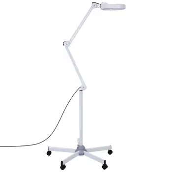 

Magnifying Lamp LED Glass Adjustable Rolling Floor Stand magnifier Light Salon Face Skin Care Machine