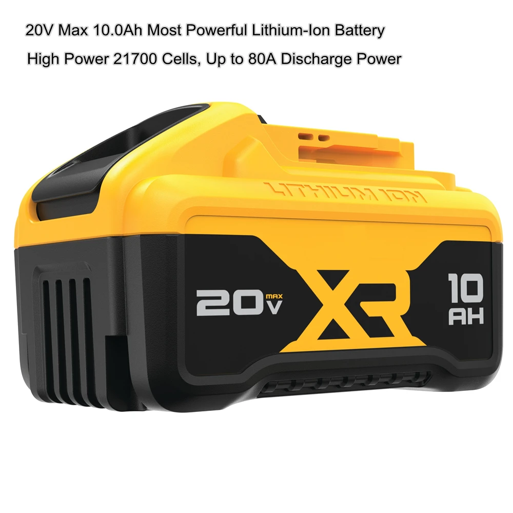 Factory New 20V 10.0Ah Lithium-Ion Battery for DCB210 Dewalt 20 Volt MAX Cordless Power Tool Drills Free Shipping |