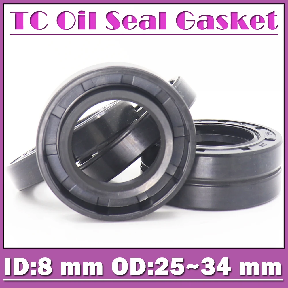 AVX Shaft Oil Seal TC18x30x8 Rubber Lip 18mm/30mm/8mm metric 