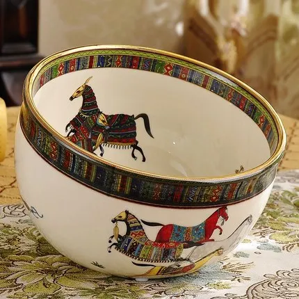 Style 1 Мусорное ведро для ванной комнаты, мусорное ведро для ресторана, ведро для хранения КТВ, керамическое ведро для хранения, роскошное мусорное ведро для спальни - Цвет: Style 1