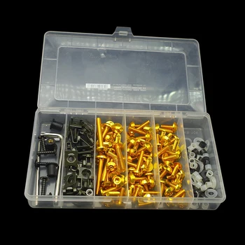 

Universal Motorcycle Full Fairing Screws Kit Body moto cover Bolts Nuts FOR suzuki hayabusa ducati hypermotard honda cbr 1100xx