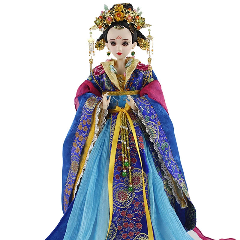 Consort Xiao 34 см китайская Династия Тан принцесса куклы Коллекционные винтажная кукла Consort Xiao игрушки рождественские подарки для девочек - Цвет: Consort Xiao