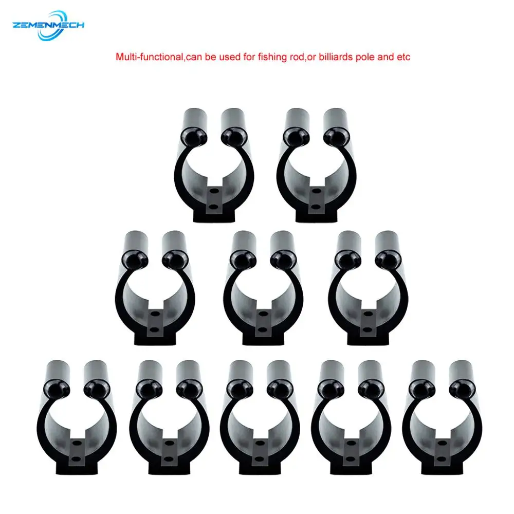 Fishing Tackle Nylon Portable Fishing Pole Clips Plastic Club Positioning Clamps Holder Accessories Wall Mounted Plastic Grips