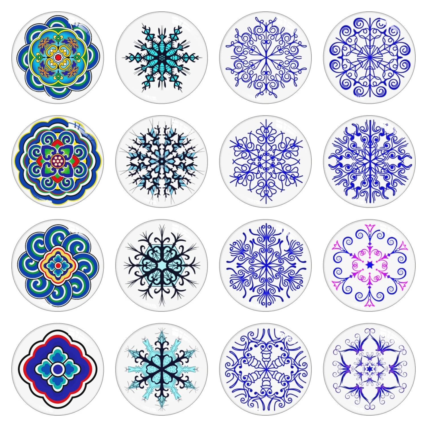 12mm 18mm 20mm Snap Buttons for Button Jewellery 14mm16mm 25mm 30mm Photo Glass Cabochon Demo Flat Back Jewelry Making | Украшения и