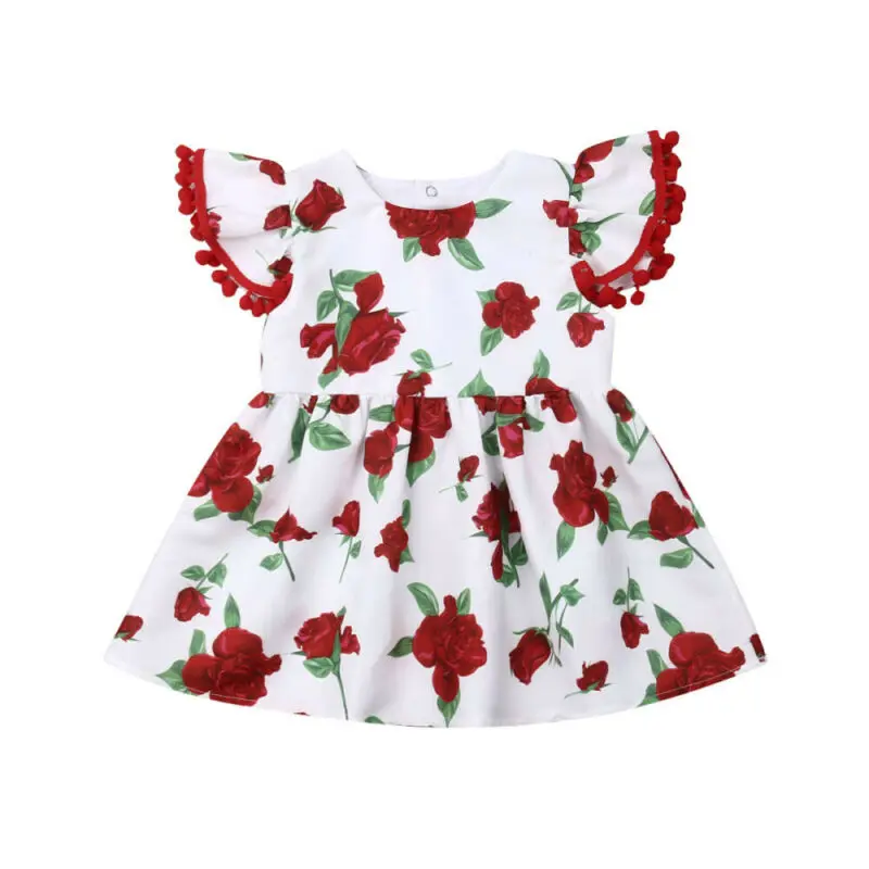 Pudcoco Brand New Toddler Infant Kids Baby Girls Summer Dress Princess Party Tutu Dresses | Детская одежда и обувь
