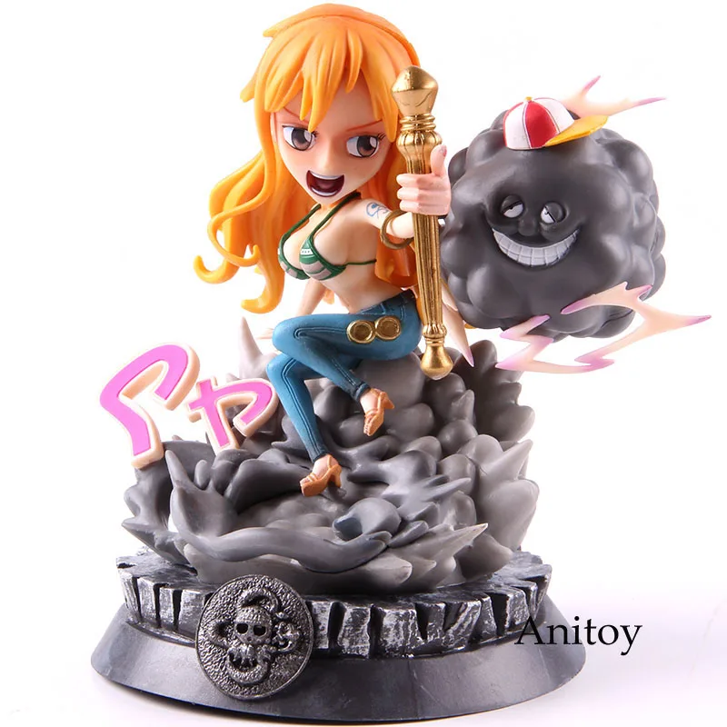 no colorful box Аниме one piece фигурка Nami GK статуя ПВХ one piece экшн-фигурка нами Коллекционная модель игрушки 18 см - Цвет: no colorful box