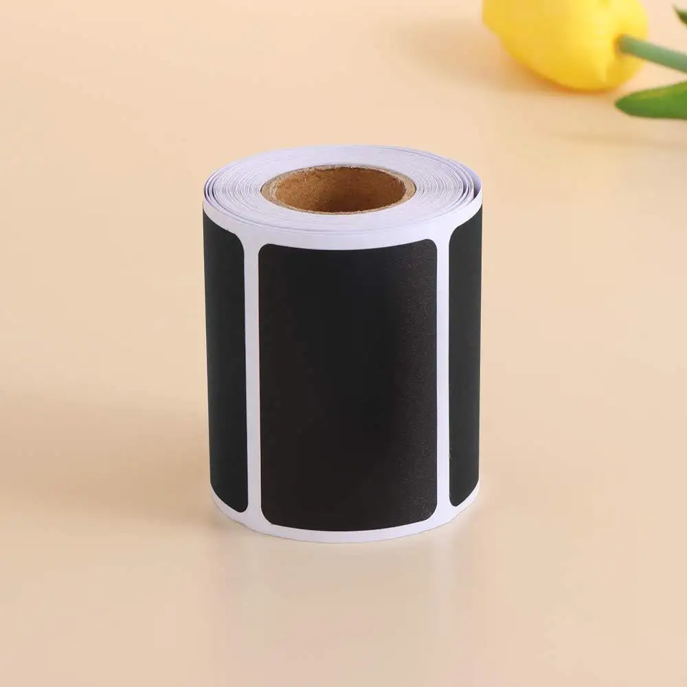 PPYY NEW-300Pcs Chalkboard Stickers Label Reusable DIY Writable Stickers for Kitchen Jars Removable Waterproof Chalkboard Label