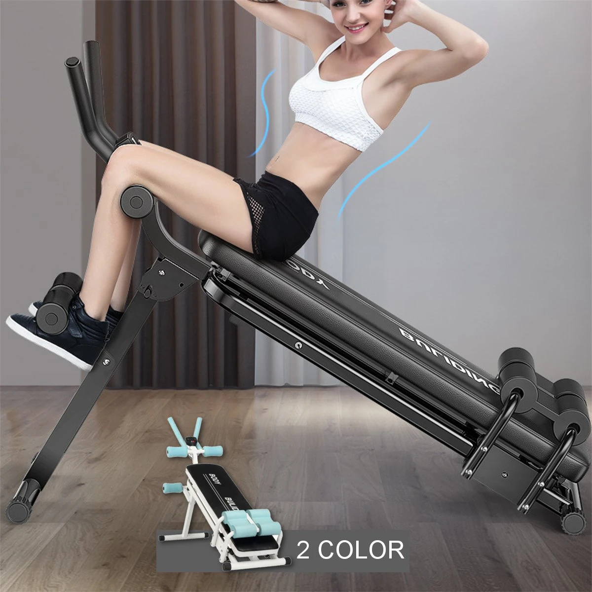 Folding 2 In 1 Fitness Tool Adjustable Abdominal Trainer Home Gym  Integrated Fitness Equipments Body Building Lose Weight|Push-Ups Stands| -  AliExpress